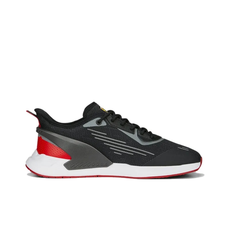 PUMA Scuderia Ferrari IONSpeed 2 Anti-Slip Wear-Resistant Low-Top Casual Shoes Men's Black Red-1
