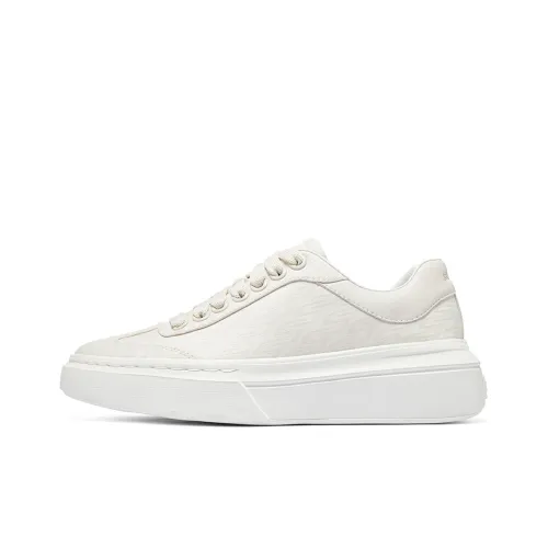 Skechers Anti-Slip Wear-Resistant Low-Top Skateboard Shoes Women's White