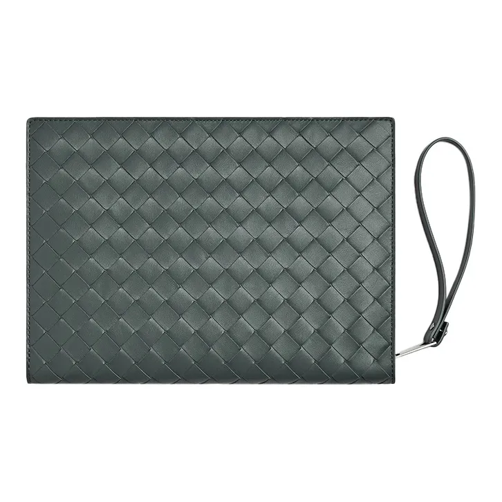 Bottega Veneta Cow Leather Briefcase, Document Bag, Storage Bag, Clutch Trumpets Men's Slate-1