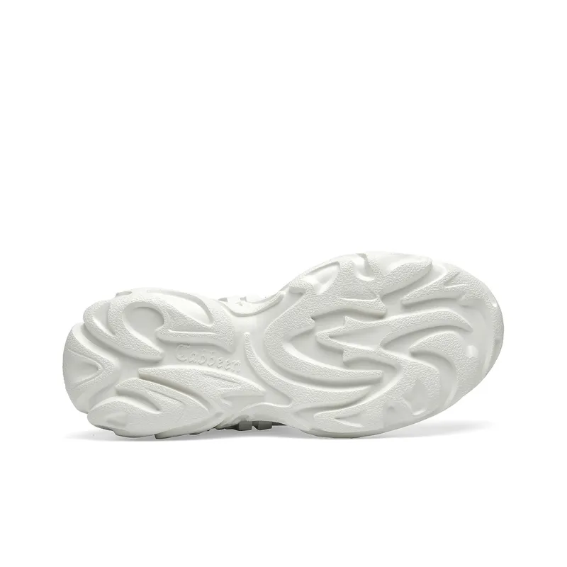 Cabbeen Low-Top Chunky Sneakers Men's Ecru-5