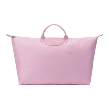 LONGCHAMP Le Pliage Green Canvas Canvas Bag Dumpling Bag Handbag Travel Bag Extra Large Unisex Light Pink