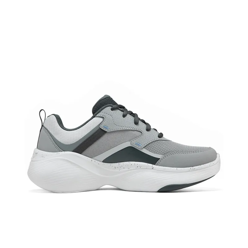 Skechers Cushioning, Wear Resistant Low Top Casual Running Shoes Men's Gray-1