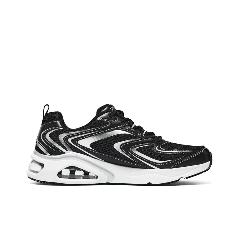 Skechers Wear resistant And Lightweight Low Top Casual Running Shoes Men's Black-1