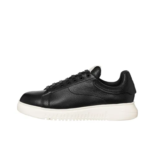 EMPORIO ARMANI Tumbled Leather Sneakers