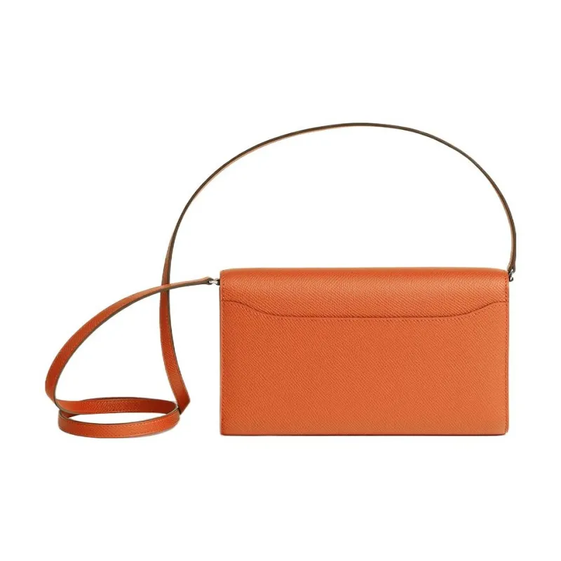 HERMES Constance To Go Epsom Calfskin Wallets Handheld Shoulder Bag Crossbody Bag Regular Women's 93 Orange Orange-1