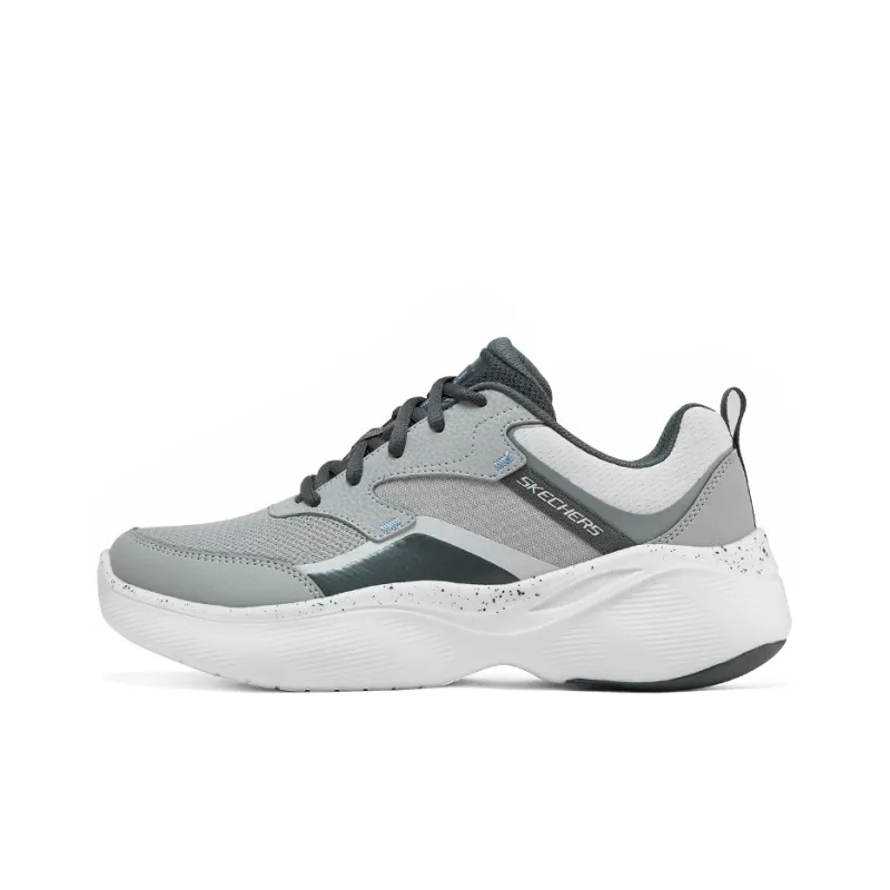 Skechers Cushioning, Wear Resistant Low Top Casual Running Shoes Men's Gray-0