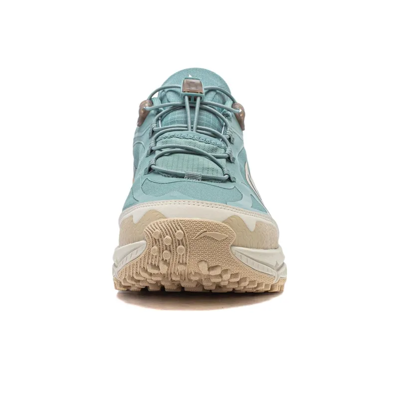 LiNing Yijie Lite V2 Anti Slip Wear Resistant Low Top Sports Running Shoes Men's Lime Green Cream Umber-4
