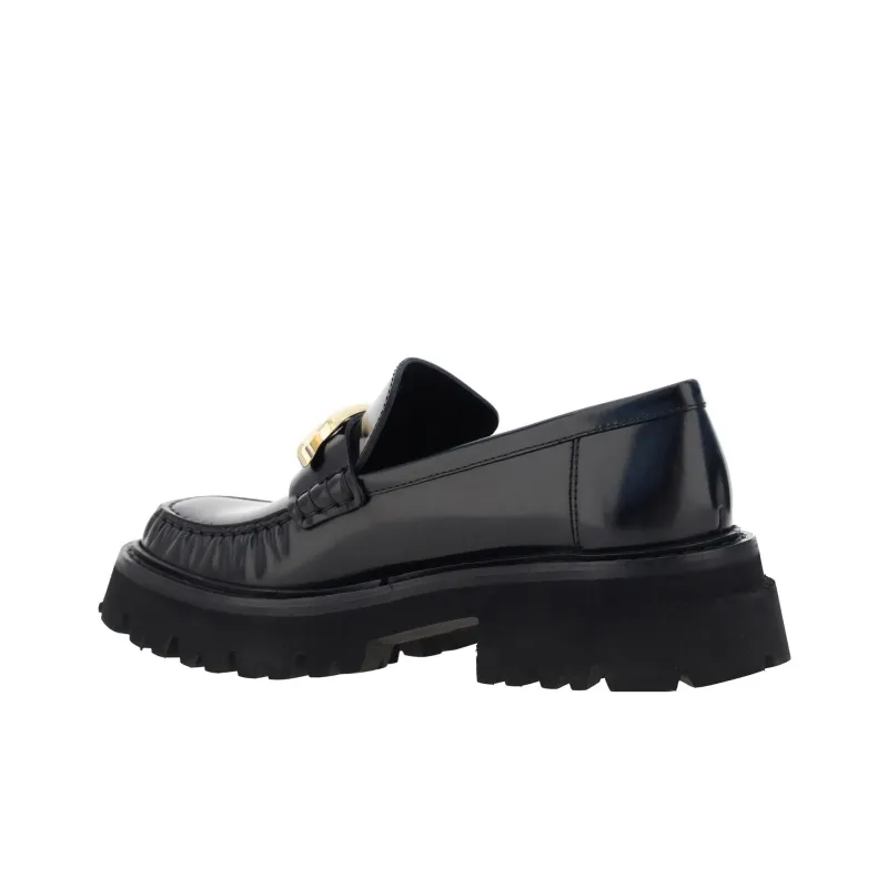 FERRAGAMO Gancini-buckle Leather Loafers-2