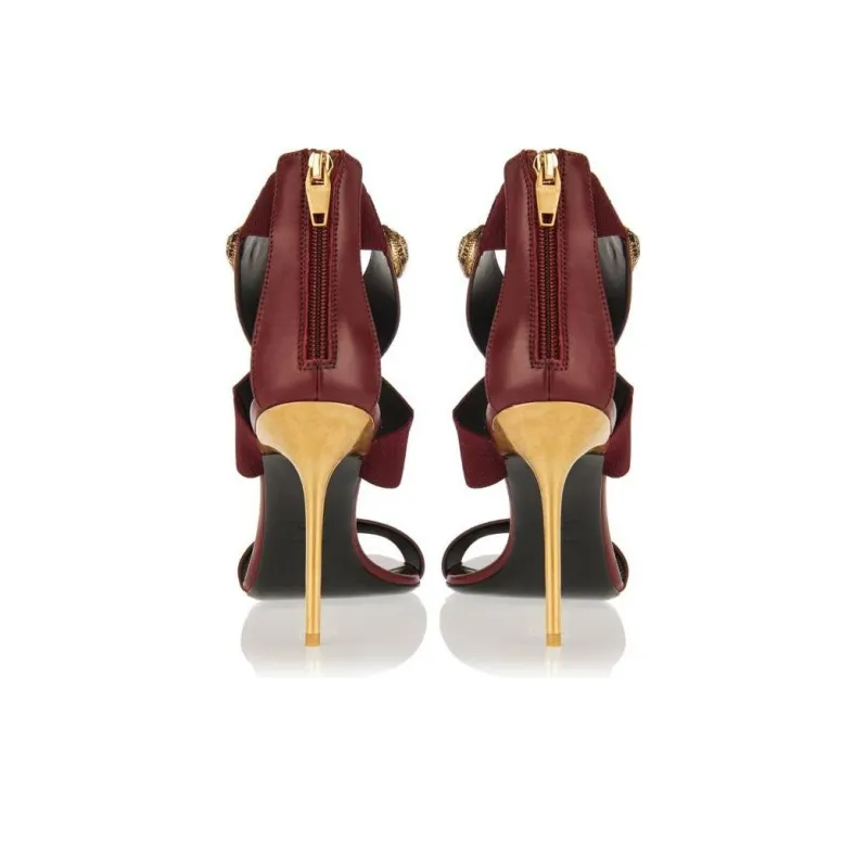 BALMAIN Alma Heeled Sandals Women's-4