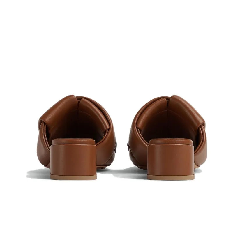 Bottega Veneta Genuine Leather Sole Slide Slippers Women's-3