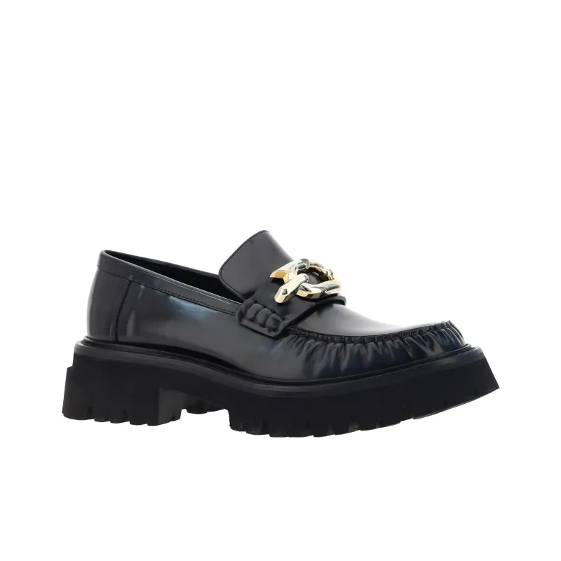 FERRAGAMO Gancini-buckle Leather Loafers-3