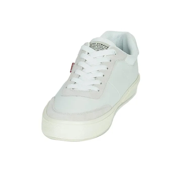 Levis Lightweight And Breathable Low Top Skateboard Shoes Men's White-2