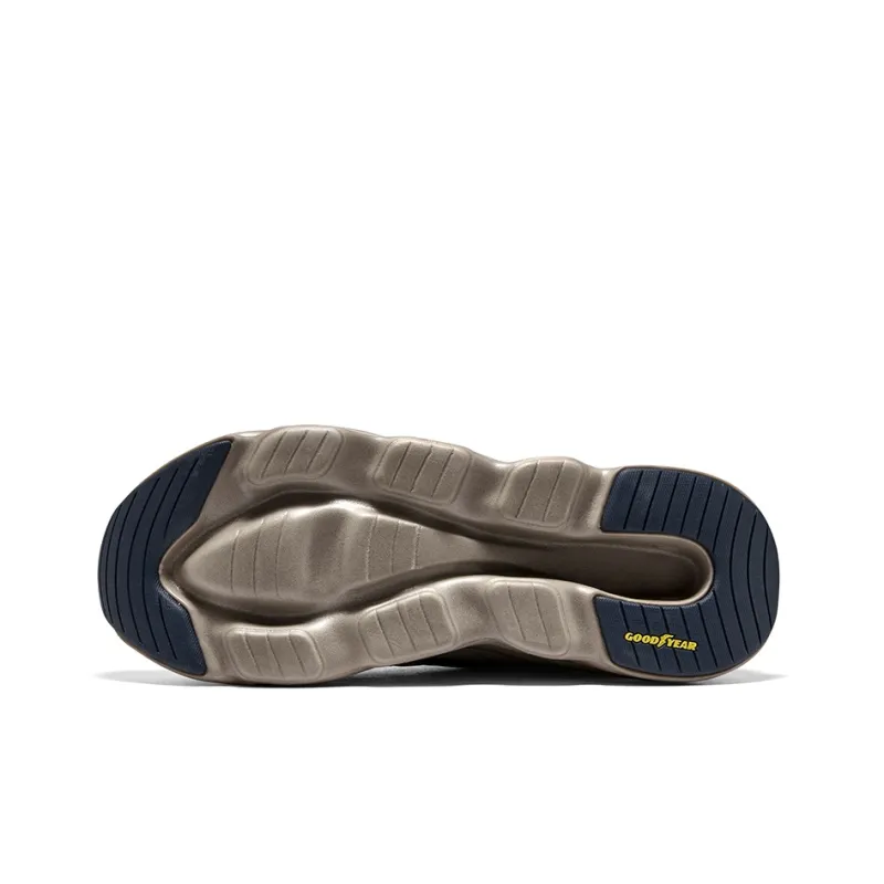 Skechers Anti-Slip Wear-Resistant Low-Top Running Shoes Men's Taupe Navy-5