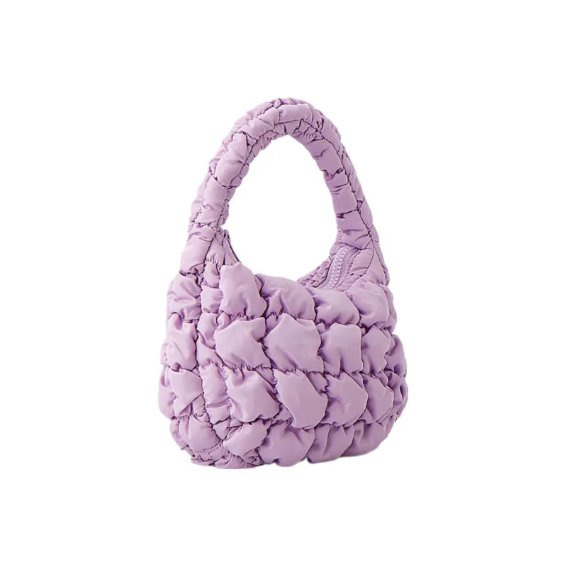 COS Polyester Cloud Bag, Handbag Regular Women's Lilac Color-1
