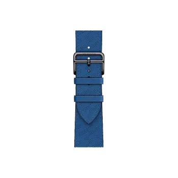 HERMES Calfskin Watch Refurbishing 45mm Unisex French Blue H0008681Y71