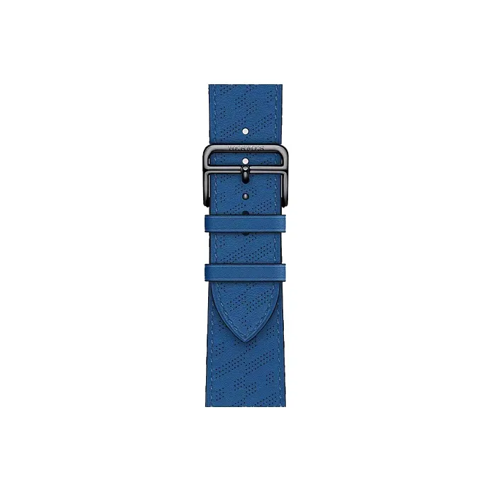 HERMES Calfskin Watch Refurbishing 45mm Unisex French Blue H0008681Y71-0