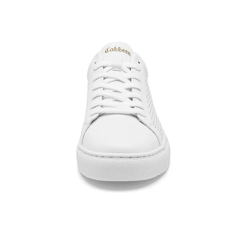 Cabbeen Versatile Trendy Casual Lightweight And Breathable Low Top Skateboard Shoes Men's White-3