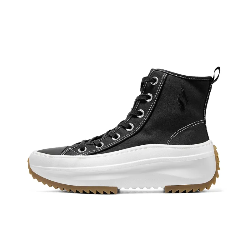 Skechers Life Series Abrasion Resistant Breathable High Top Casual Shoes Women's Black-0