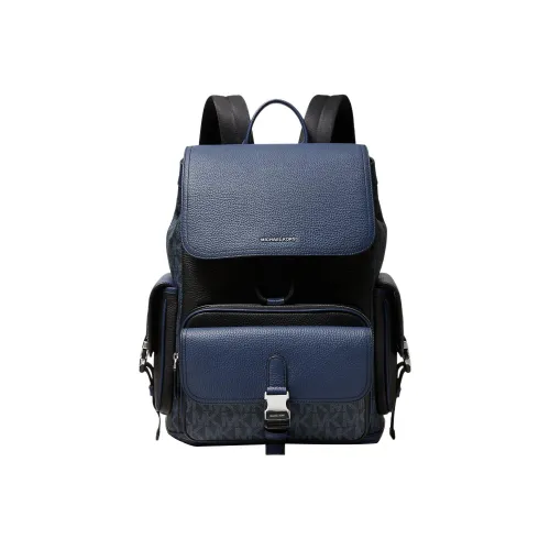 MICHAEL KORS Hudson Leather Backpack Men's Blue