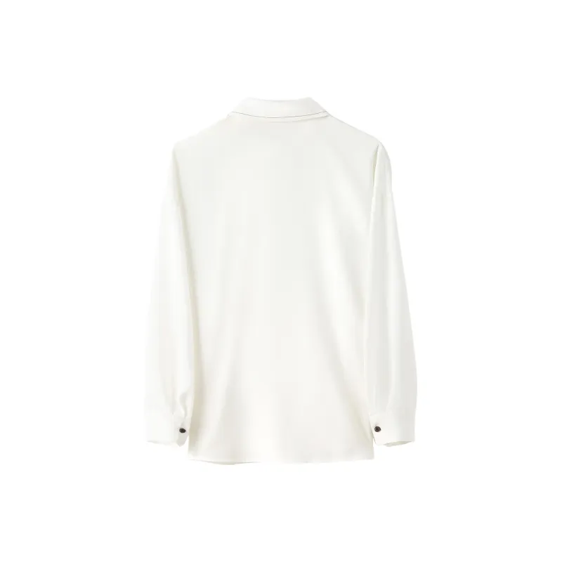 H YXIANG Shirts Women's White-1
