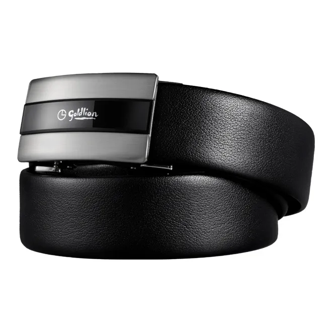 GOLDLION Cow Leather Belts Men's 3.5CM-1