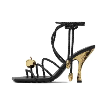 Bottega Veneta Adam One Strap Sandals 9cm Women's Black