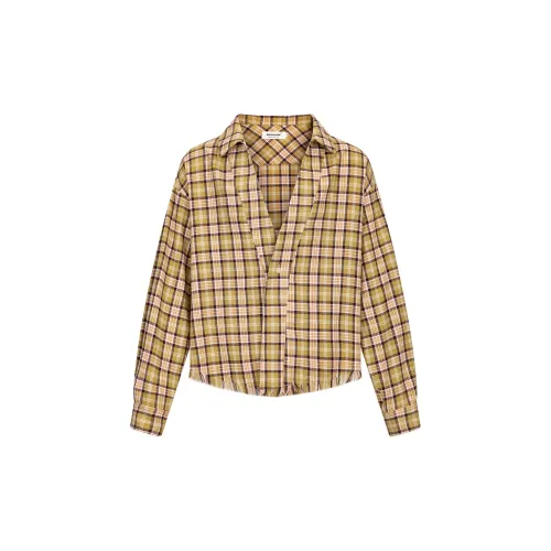 Shizuka Umi Shirts Men Ginger Yellow