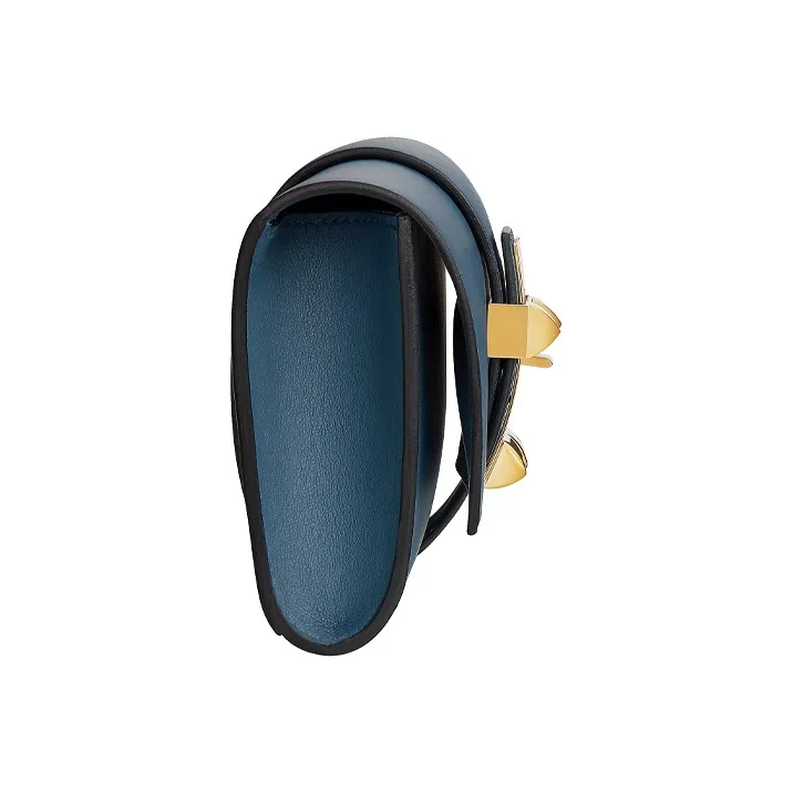 HERMES Swift Calfskin Clutch Regular Women's R2 Blue Agate-2
