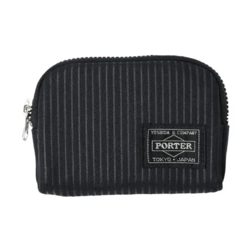 PORTER Cotton Key Pouch Regular Unisex Black