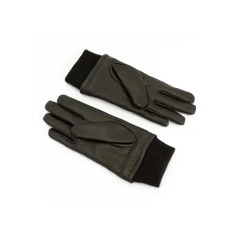 RICK OWENS Ribbed Leather Gloves