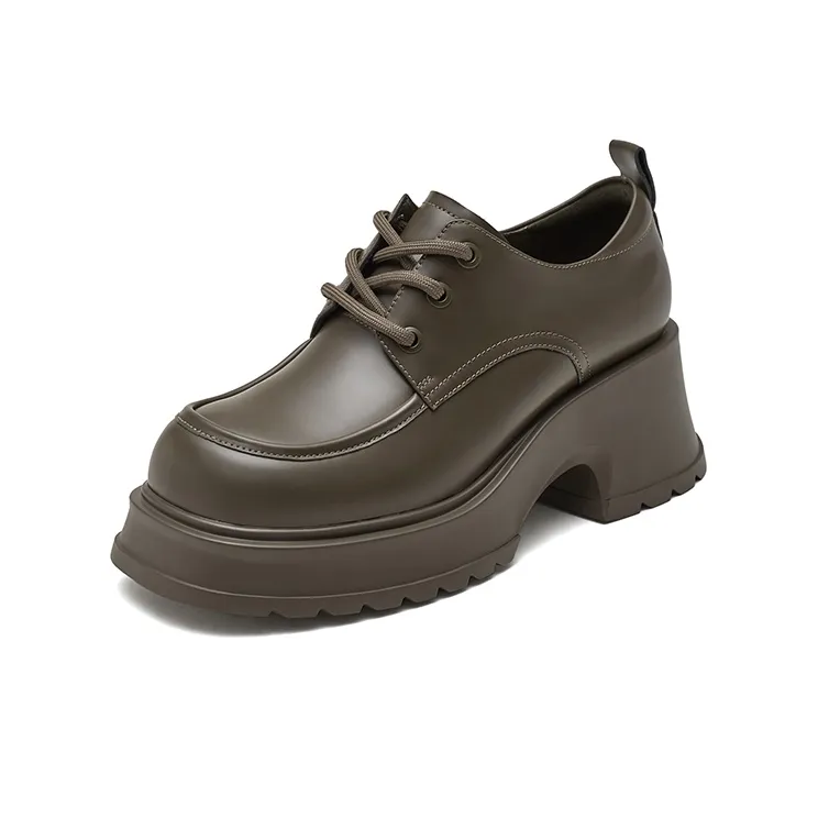 YEARCON Loafers Women's Low Top White/Khaki/Black-9
