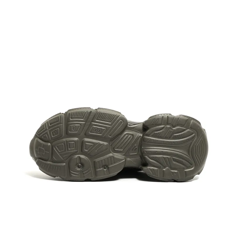 HUANQIU Cushioning Anti-Slip Wear-Resistant Breathable Balance Height Increasing Low-Top Chunky Sneakers Men's-4