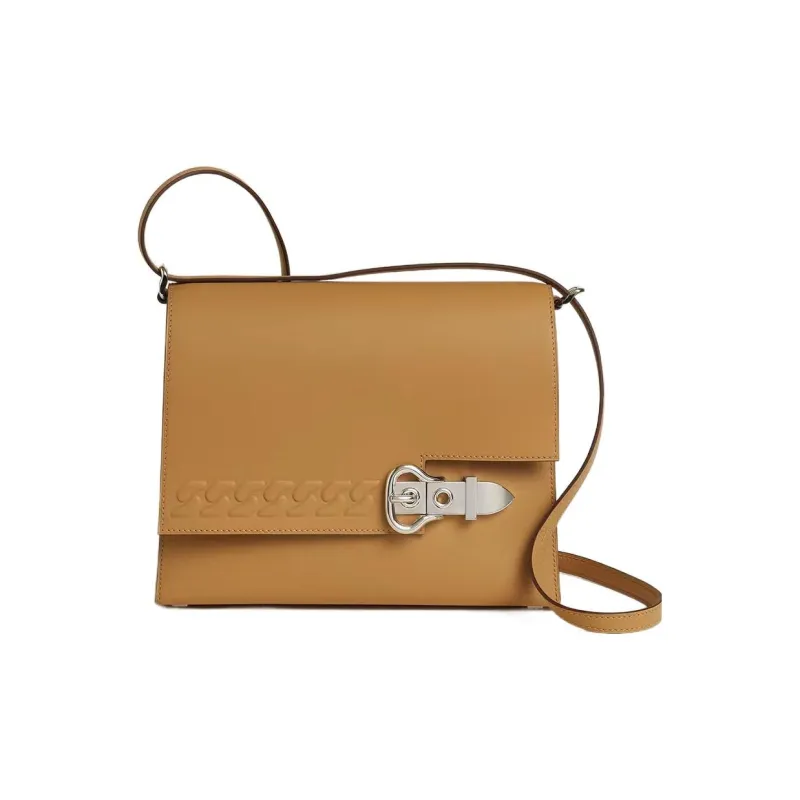 HERMES Boucle Sellier Swift Calfskin Shoulder Bag, Crossbody Bag Women's 4B Biscuit Cookie-0