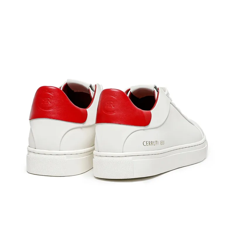 CERRUTI 1881 Low-Top Stylish Skateboarding Shoes Men's Red White-2