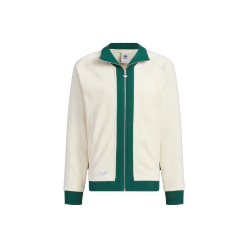 adidas originals X Notitle FW23 Spliced Contrast Zip-Up Jacket White