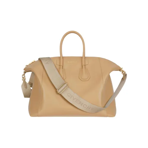 GIVENCHY Antigona Calfskin Shoulder Bag Crossbody Bag Handbag Medium Size Women's Cappuccino Beige