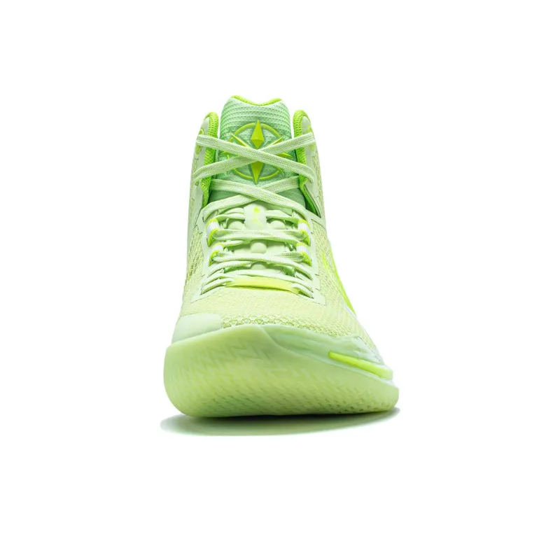 LINING Liren 4 Basketball Shoes Men Mid Top Butterfly Pink Green-4