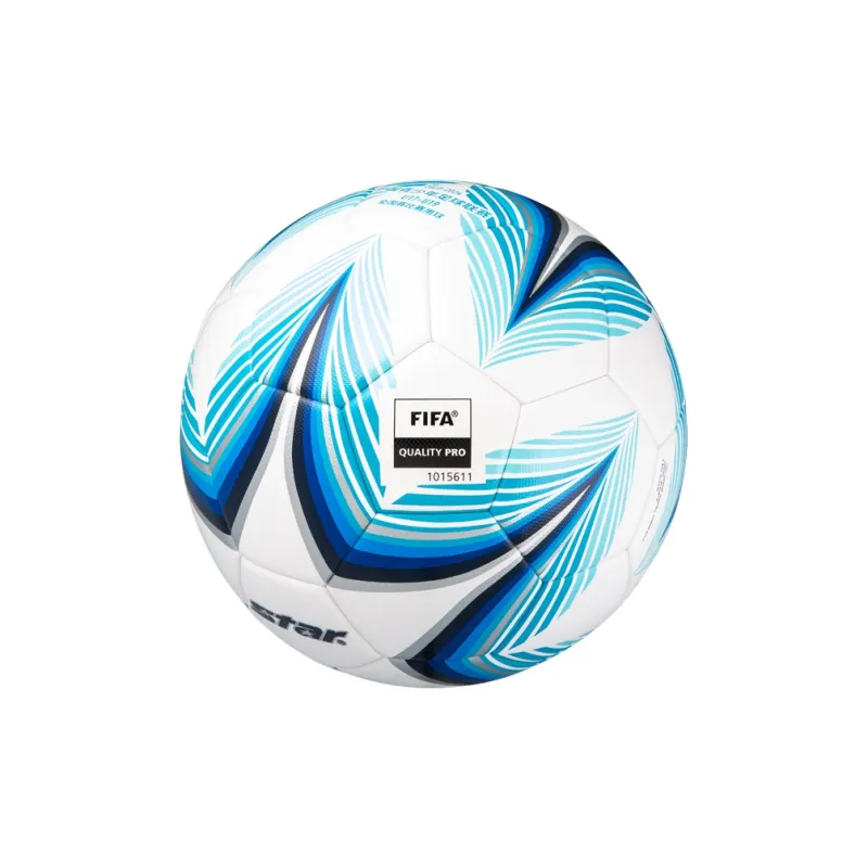 Star Size 5 Soccer PU Seamless Thermal bonding Unisex White Blue-2