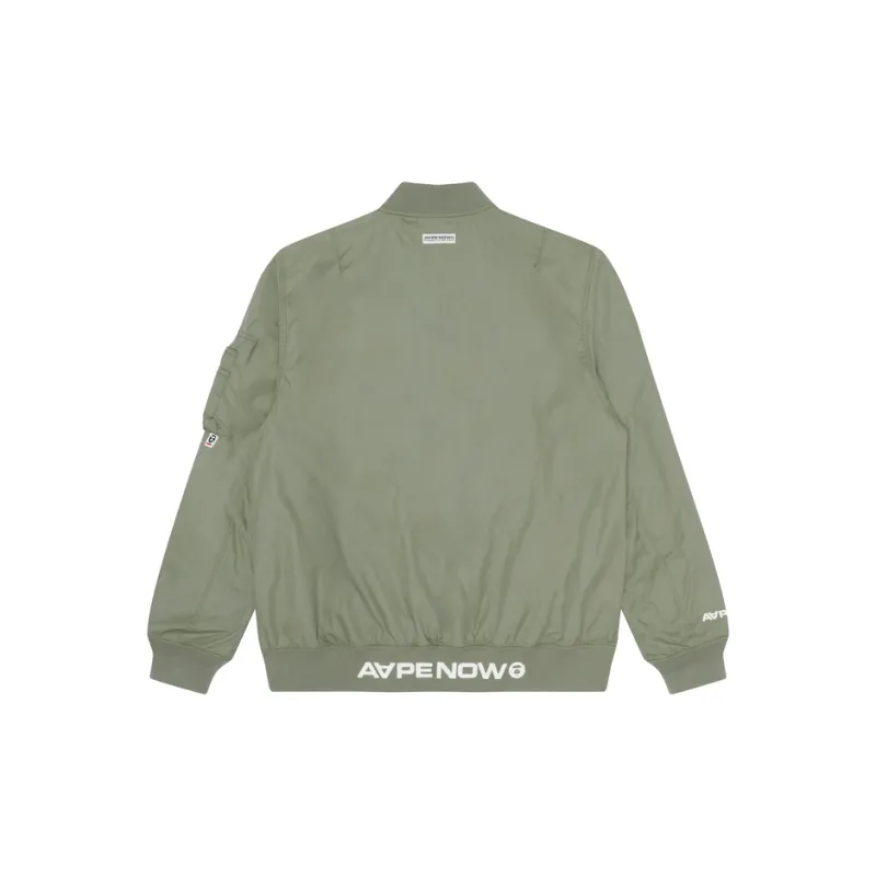 Aape Slogan print Bomber Jacket-7