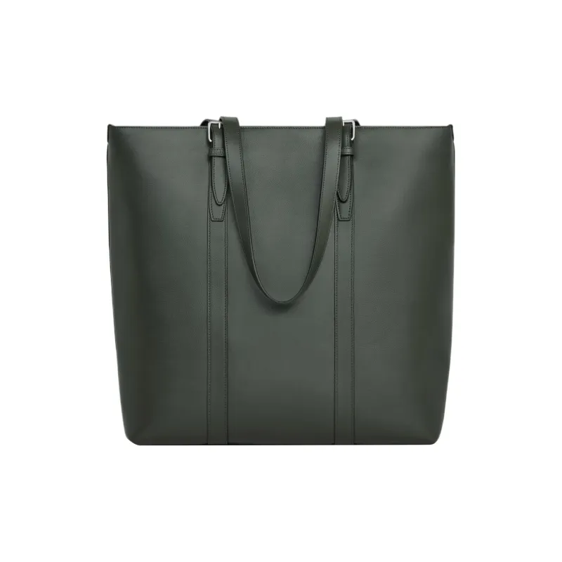 CELINE Cabas Smooth Cow Leather Tote Bag Shopping Bag Handbag Regular Men's Dark Army Green-3