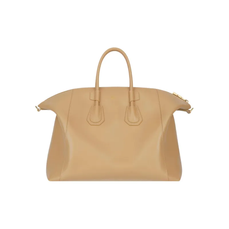 GIVENCHY Antigona Calfskin Shoulder Bag Crossbody Bag Handbag Medium Size Women's Cappuccino Beige-2