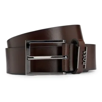 HUGO BOSS Logo plaque Leather Belt