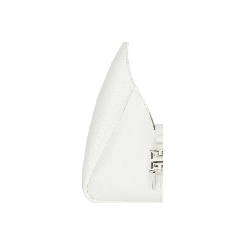 GIVENCHY G-Hobo Sheepskin Handbag Mini Women's White-4