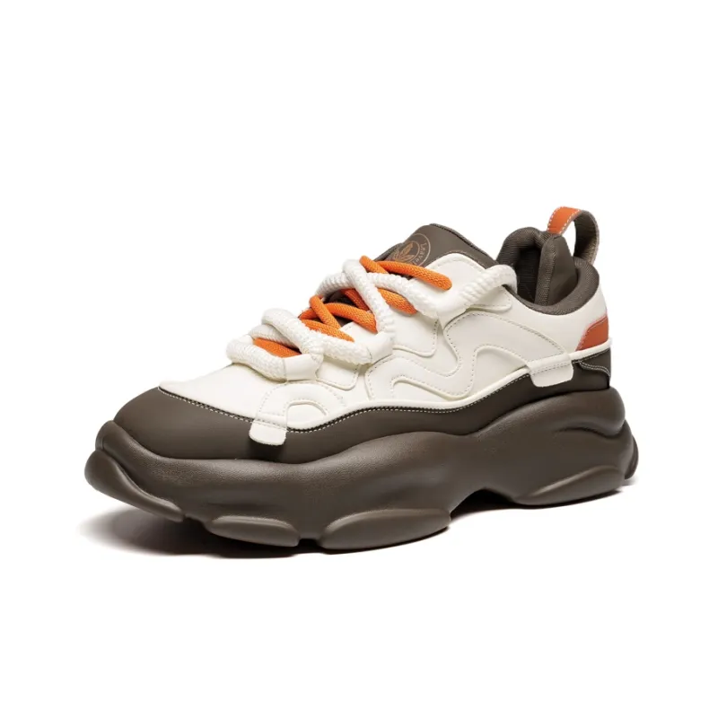 LEAVELAND Lightweight Height Increasing Low-Top Chunky Sneakers Men's-2