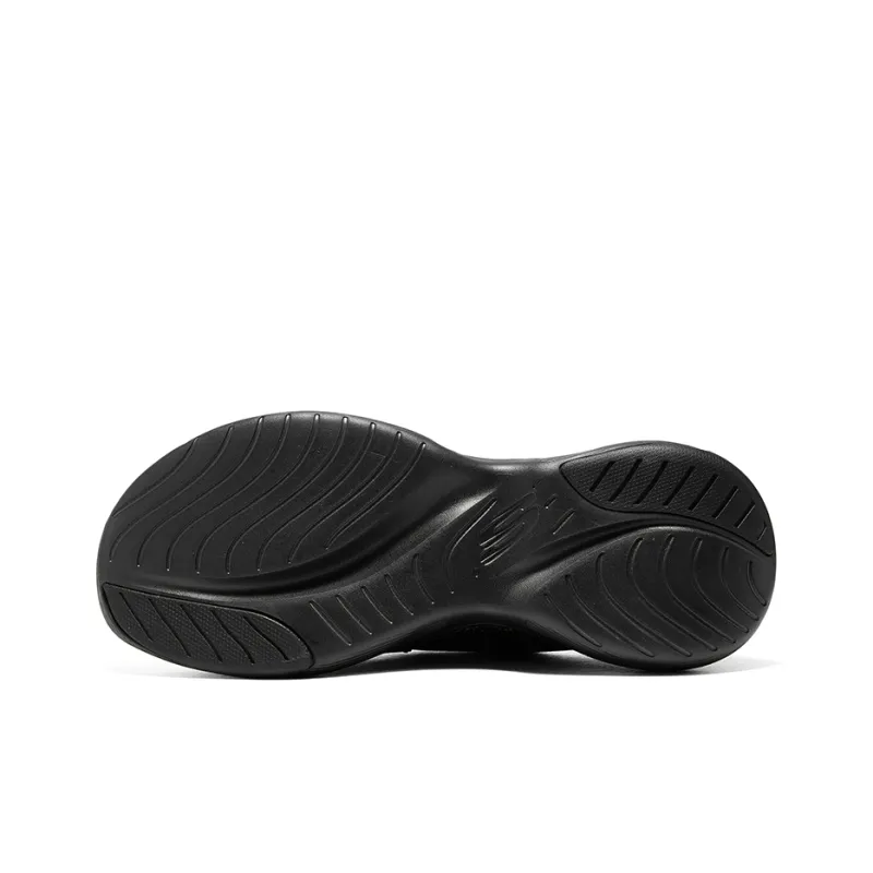 Skechers Cushioned Wear Resistant Impact Resistant Low Top Running Shoes Men's Black-5