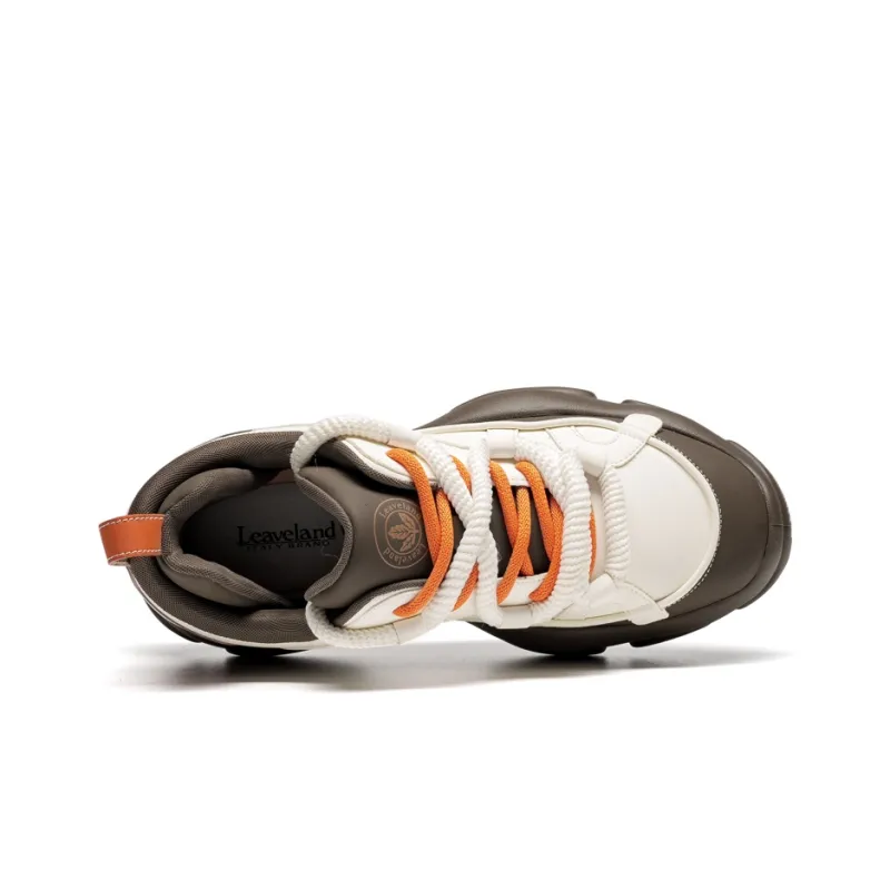 LEAVELAND Lightweight Height Increasing Low-Top Chunky Sneakers Men's-3