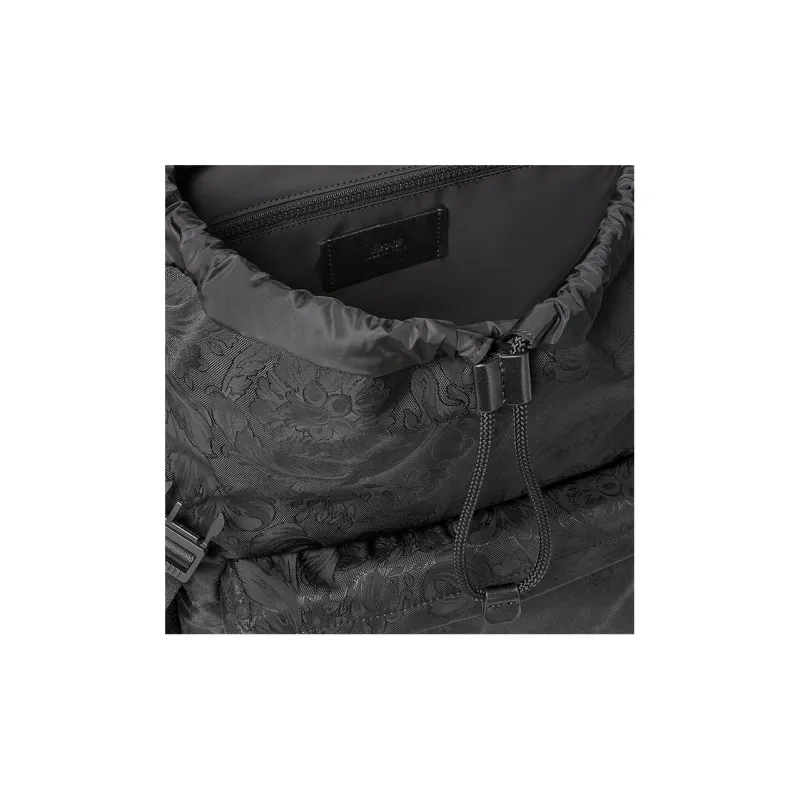 VERSACE Recycled Nylon Backpack Regular Men's Black-5