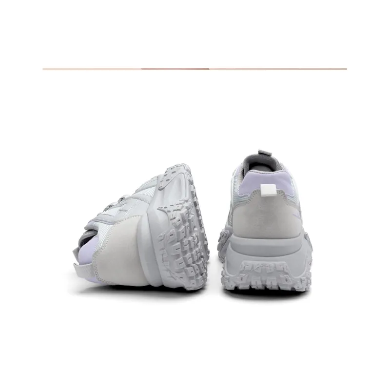Warrior Sky Power Trendy And Cool Tire Shoes Low Top Casual Shoes Women's Gray Purple-4