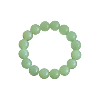 LAOMIAO Beaded Bracelet Green Jade Women's