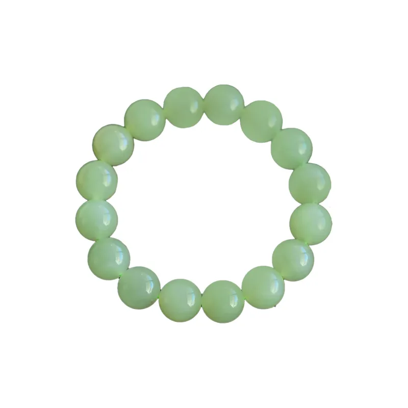 LAOMIAO Beaded Bracelet Green Jade Women's-0